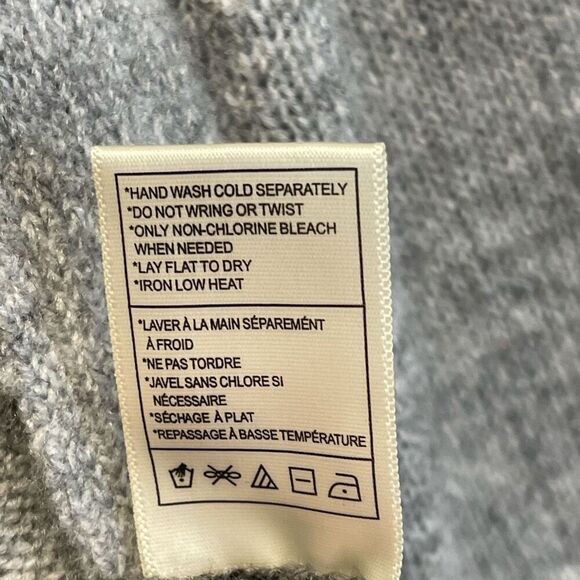NWT BB DAKOTA STEVE MADDEN Sweater Womens Small Gray Combo Colorblock Cardigan - Picture 9 of 15